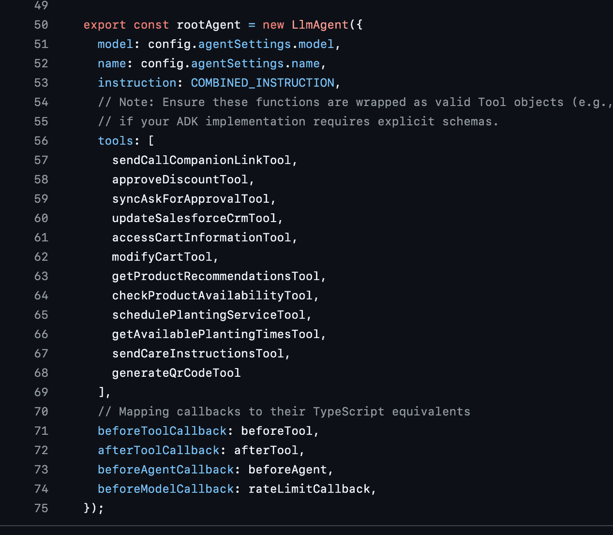 TypeScript SDK example